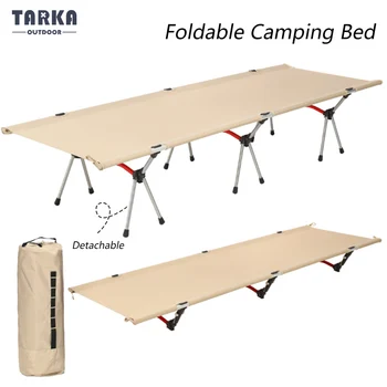 TARKA Portabil Camping Cot Ușor Pliabil Pat de Dormit Turistic Drumeții cu Rucsacul în spate Pliabil Cort Pat aer liber Paturi de o persoană