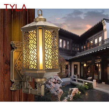 TYLA Clasică în aer liber Lumini de Perete Retro Bronz CONDUS Sconces Lampa rezistent la apa IP65 Decorative Pentru Casa Prispa Villa