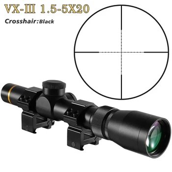 Tactic Optica VX-3i 1.5-5X20 mm Duplex Reticul domeniul de Aplicare Pușcă de Vânătoare Vedere HD Aseismatic Singur Butoi Riflescopes
