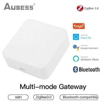 Tuya ZigBee 3.0 Smart Hub Multi-modul Wireless Bluetooth Gateway Bridge Funcționează Cu Viață Inteligentă Aplicația Control Vocal Alexa de Start Google