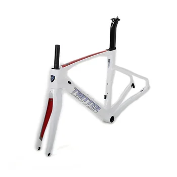 Twitter cadru de bicicletă 700c fibra de carbon aero design 12*142mm thru axle disc frana bicicleta cadru din carbon