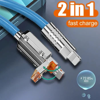 USB de Tip C, Rapid de Încărcare Cablu de Lux Aliaj de Zinc Comun 65W 6A Încărcare Rapidă de Date Cablu USB C Lichid de Silicon Cabluri Pentru Samsung Mi
