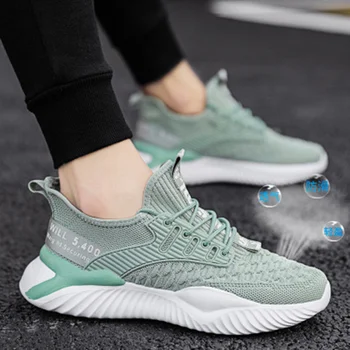 Unisex Moda Adidași Bărbați Dantela-Up Rotund Toe Amortizare Pantofi de Alergare pentru Femei Trainer Cursa