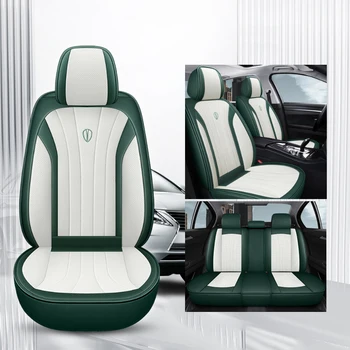 Universal PU Piele Auto Seat Cover Set Complet Pentru VW CC T-ROC Golf 5 6 7 Passat B5 B7 B8 Tiguan Polo Auto Accsesories Interior