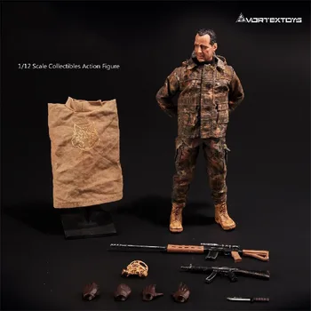 VORTEXTOYS V00011 1/12 Masculin Soldat Lunetist ȘACAL Cizme de Luptă Haine de Camuflaj Model Set Complet 6