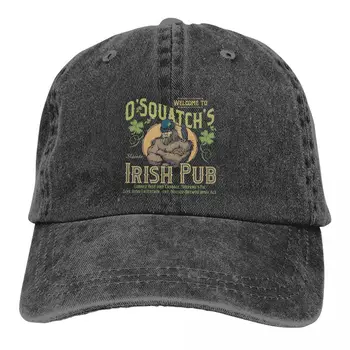 Vara Capac Parasolar O Squatchs Irish Pub Hip Hop Capace Bigfoot, Sasquatch Pălărie De Cowboy Atins Pălării