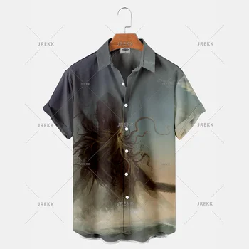 Vară Nouă Listă Camisa Florale Masculina Bluza Casual Pentru Bărbați Îmbrăcăminte de Călătorie de Top Cu Shirt Designer de Haine Marimea XS-6XL