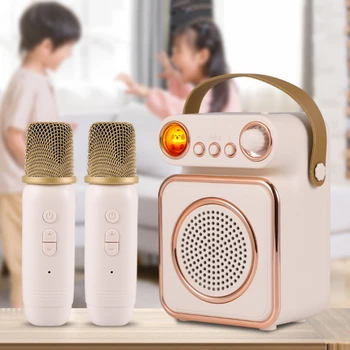 Wireless Bluetooth Speaker Microfon Retro în aer liber, Centru de Muzica Karaoke Integrate Audio Portabil pentru Copii Sistem de Sunet