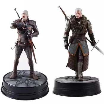 Witcher-ed 3 Wild Hunt Geralt Lup figurina de Colectie Model de Jucării de Crăciun Cadou Papusa 24CM