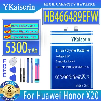 YKaiserin 5300mAh Înlocuirea Bateriei HB466489EFW Pentru Huawei Honor X20 Baterii de Telefon Mobil