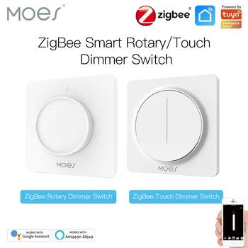 ZigBee Inteligent Rotativ/Touch Dimmer Lumina Comutator de Viață Inteligentă/Tuya APP Control de la Distanță Funcționează cu Alexa Google Voice Asistenți UE