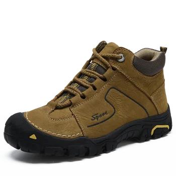 În Aer Liber Pantofi Barbati Din Piele Trekking Drumetii Pantofi Pentru Bărbați Ghete De Iarna Adidași De Munte Alpinism Pantofi